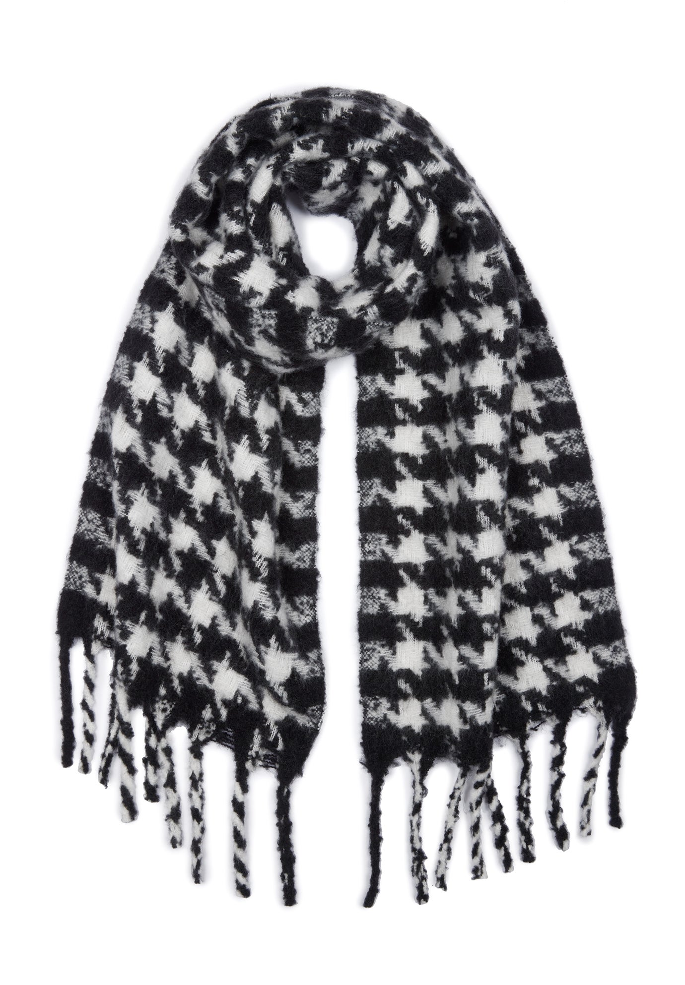【BOTT】24aw 未開封HOUNDSTOOTH HOODED SCARF BoTT / HOUNDSTOOTH HOODED SCARF / NATURAL | Sop