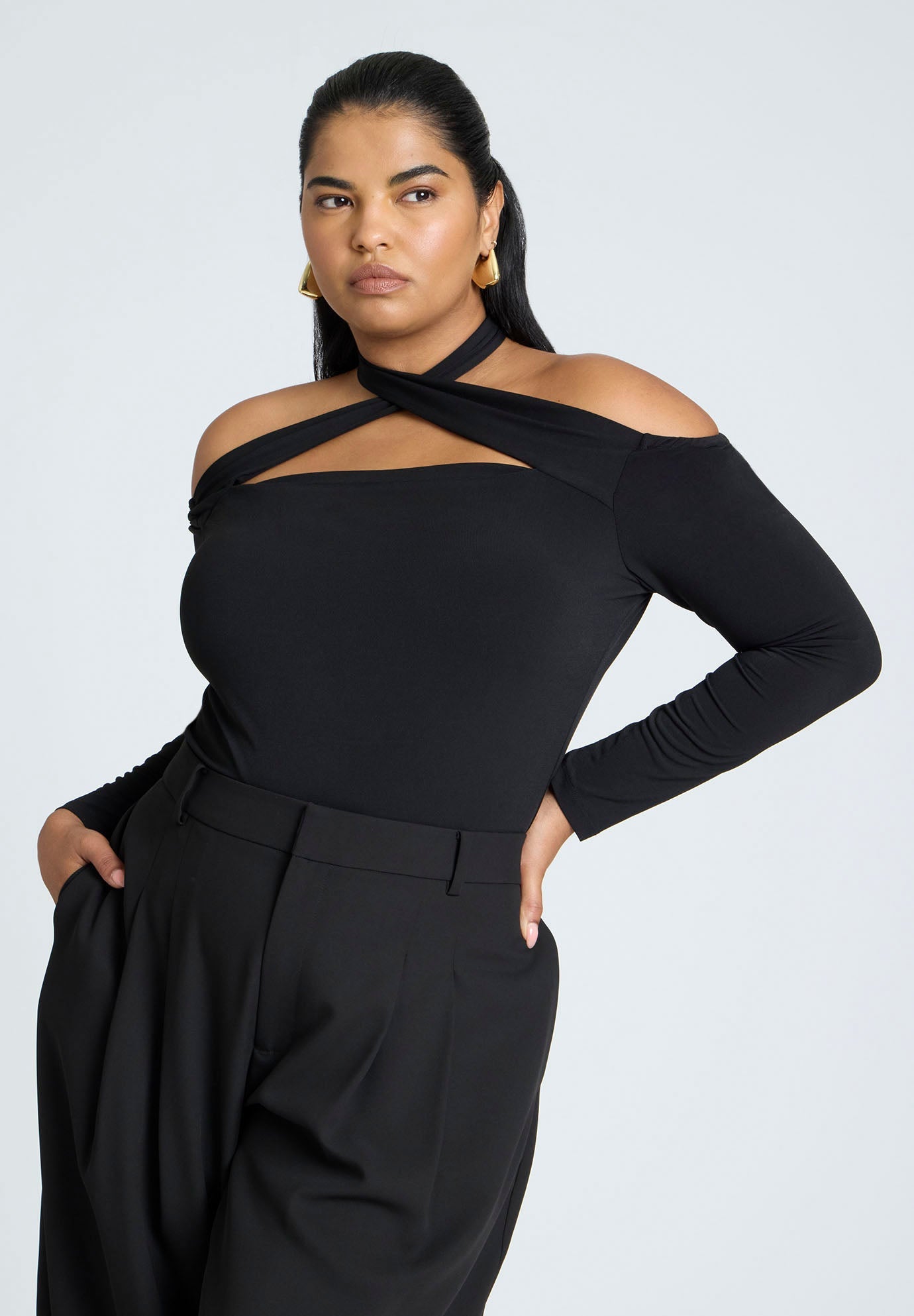 Cross Front Cut Out Top