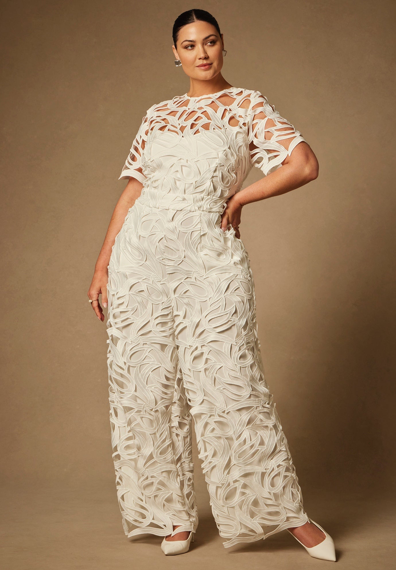 Love by design lace commited jumpsuit