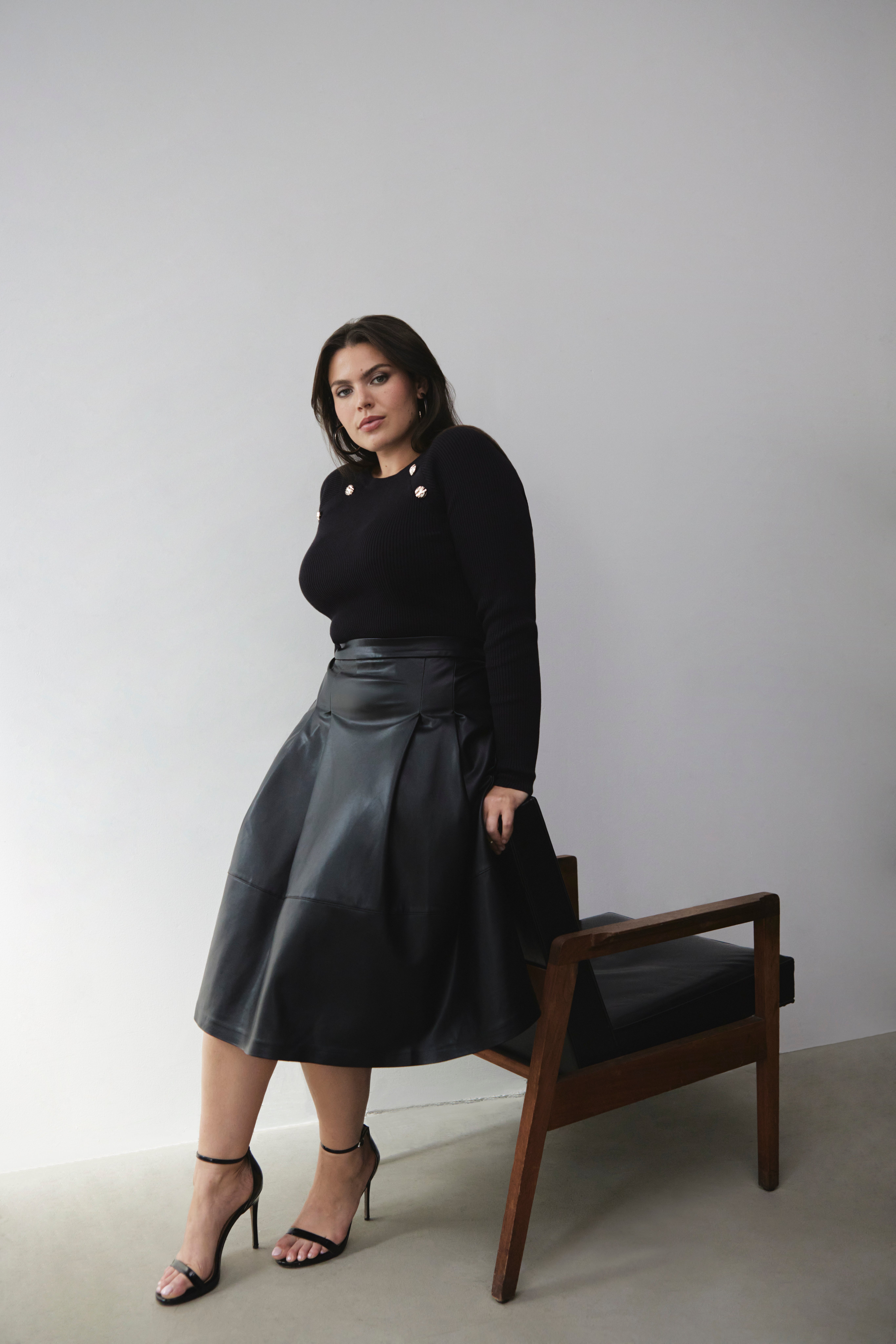 スカート fetico FETICO FAUX-LEATHER MIDI SKIRT 25SS】FETICO フェティコ / FAUX-LEATHER SATIN MINI SKIRT