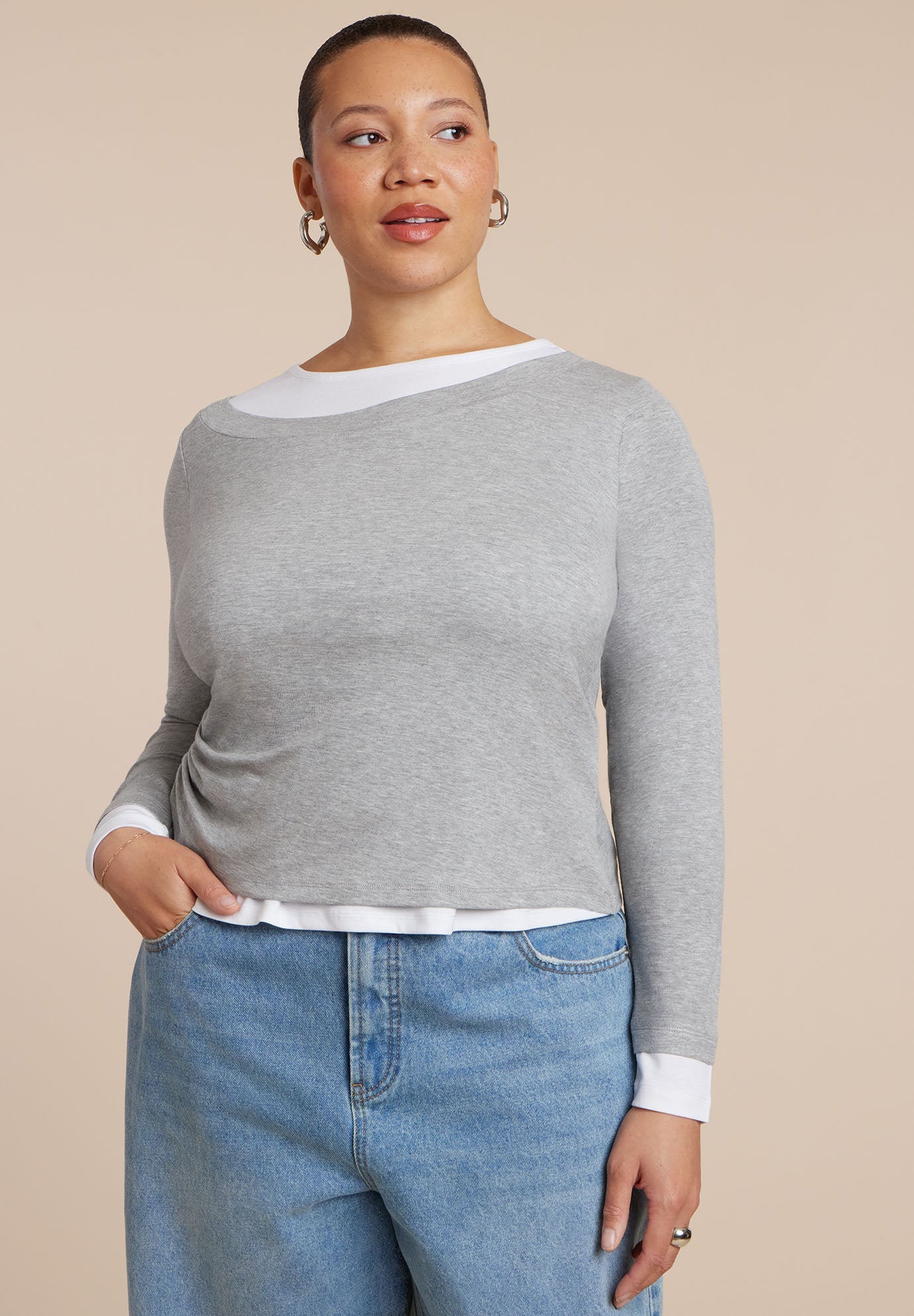 Layered Longsleeve Top