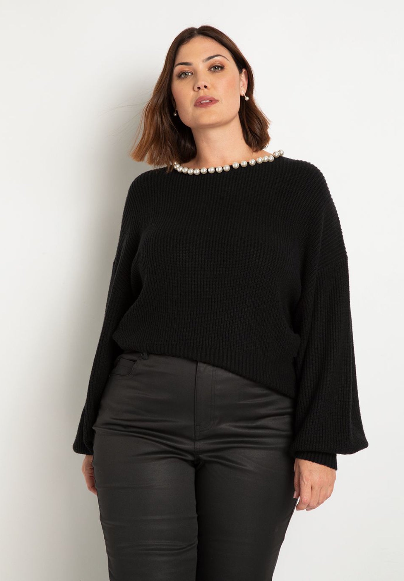 CLANE PEARL NECK KNIT TOPS Other