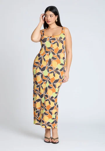 Intarsia Column Dress