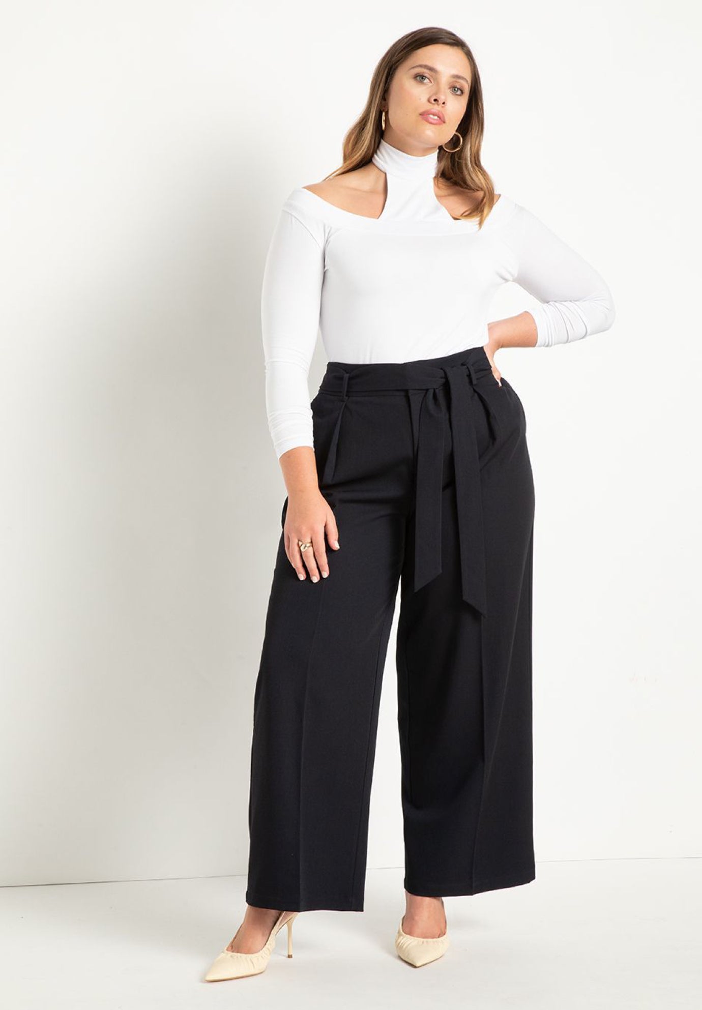 Plus size wide leg pants outlet