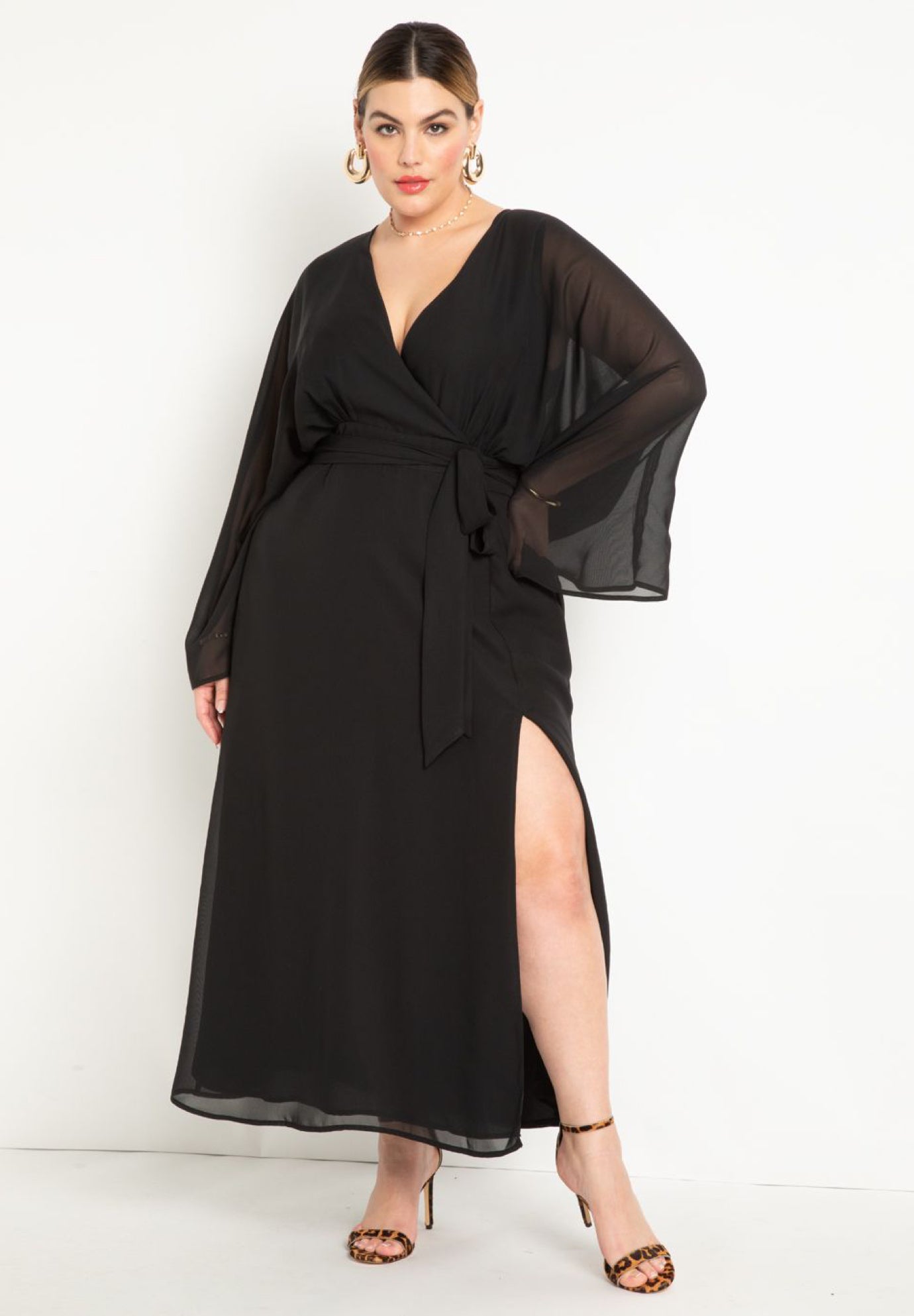 Surplice Bodice Maxi Dress Eloquii