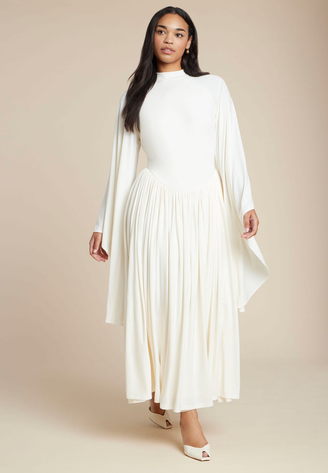 chinese dress ladies Jersey Maxi Dress Pots – NOOWORKS main image 1