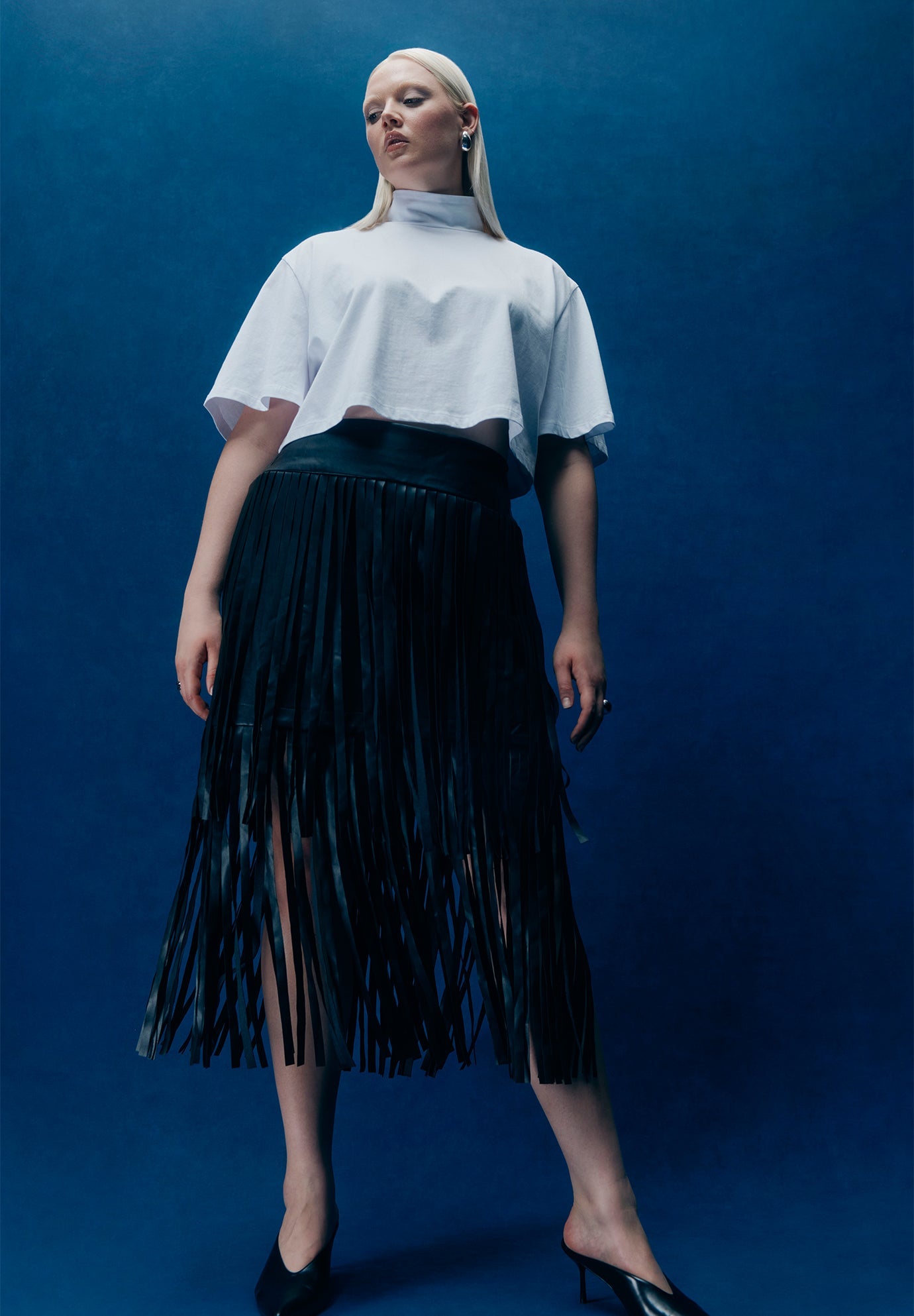 マタニティ WILLFULLY aslope fringe tiered SK マタニティ WILLFULLY aslope fringe tiered SK マタニティ