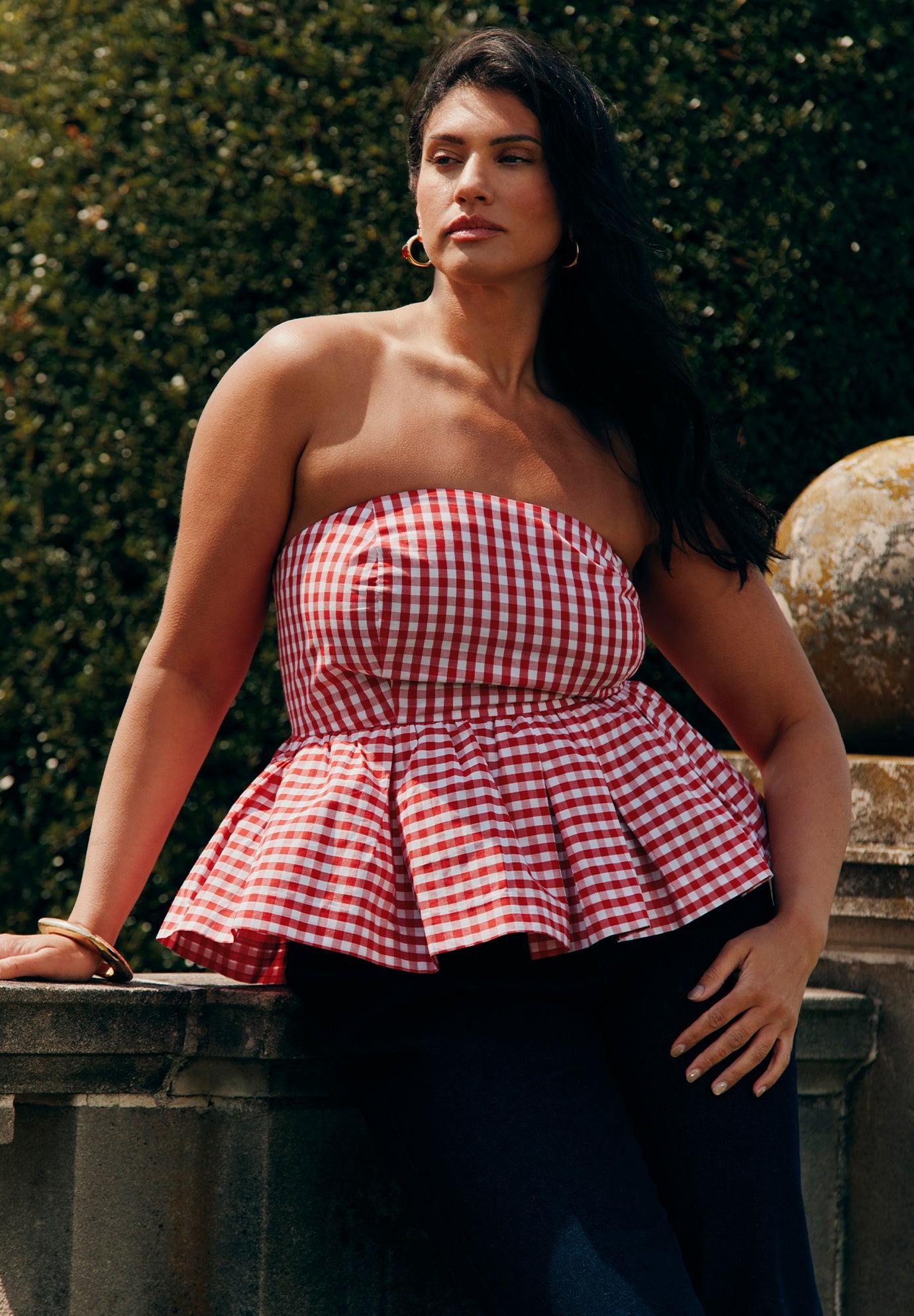 トップス RANCLIC 2way ribbon peplum top GINGHAM 2742_02247_mc_0033.jpg