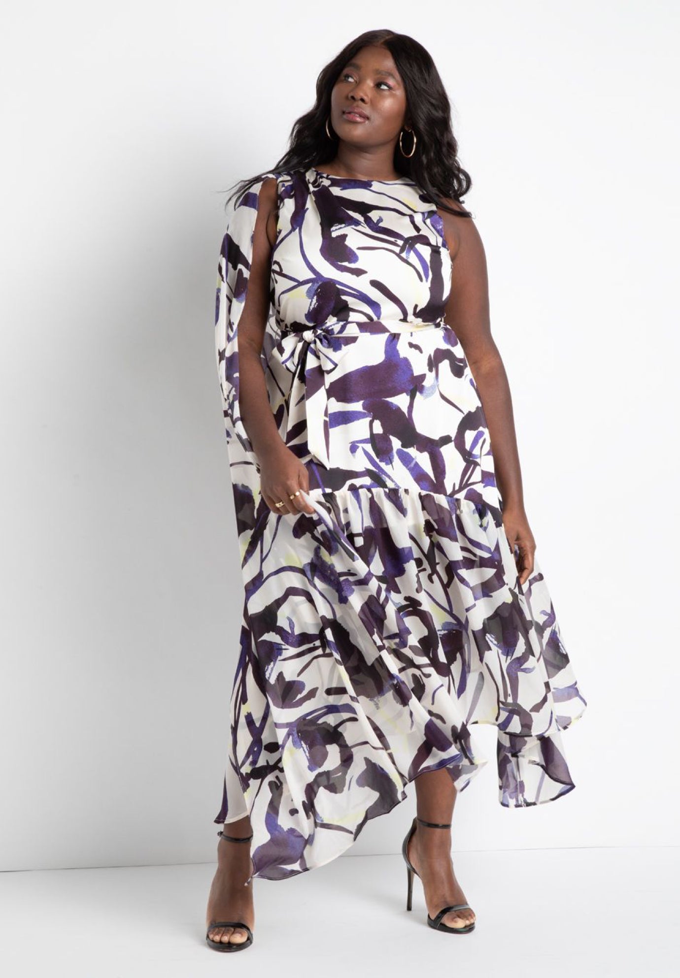 ENFOLD(エンフォルド) CAPE-SLEEVE DRESS - COLDBECK ONLINE