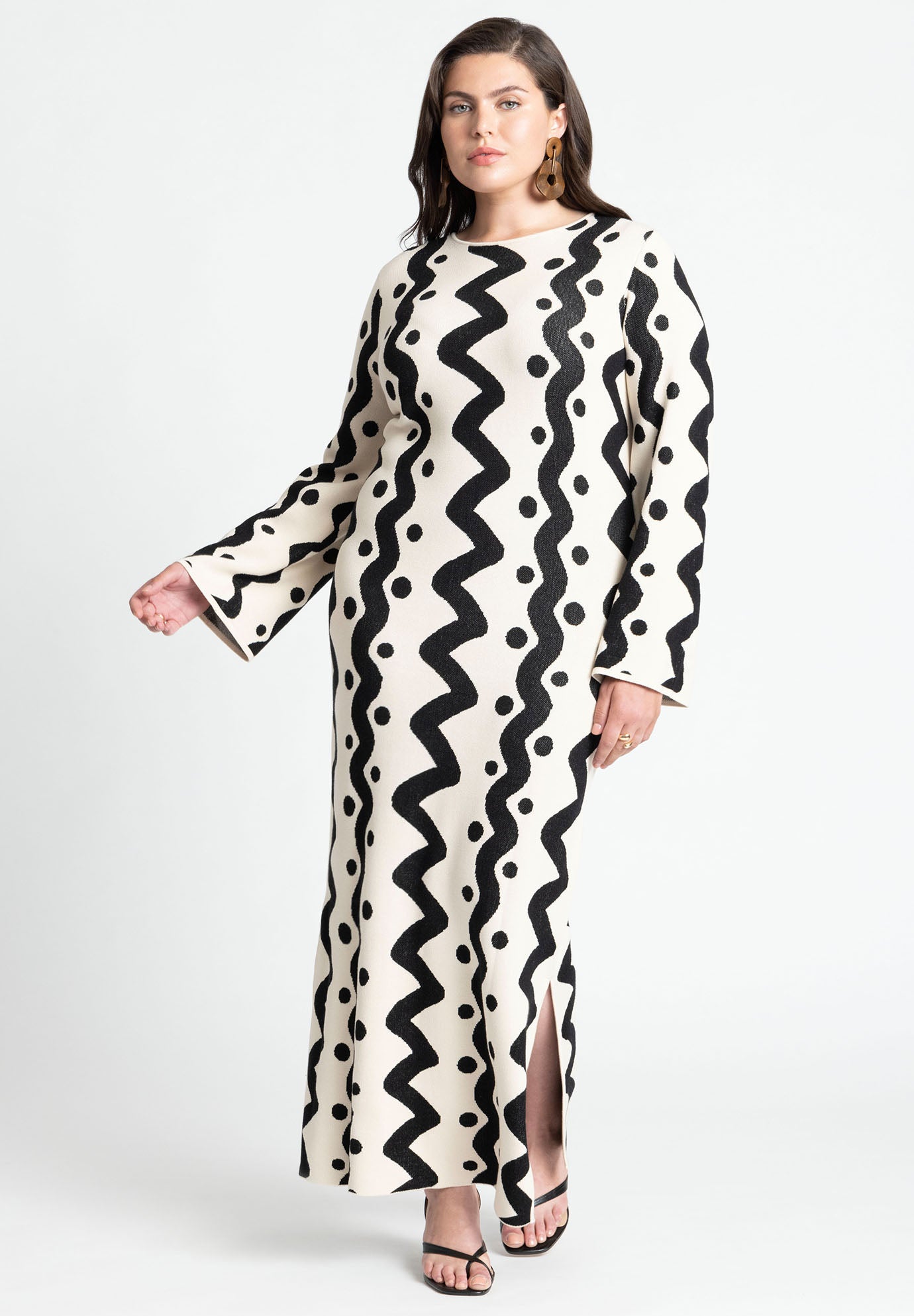 Zig zag jumper dress top