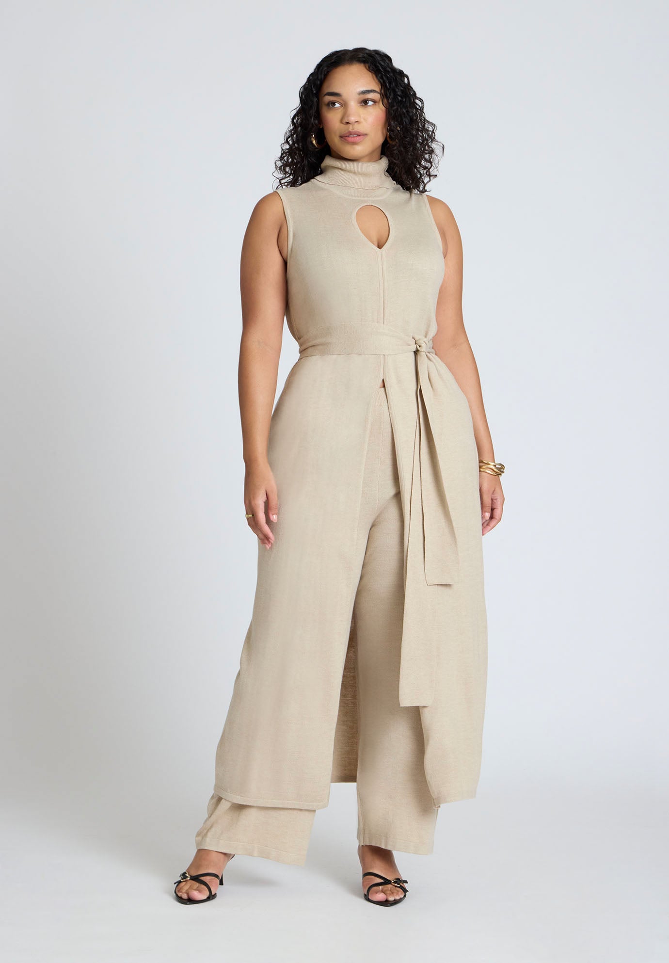 Turtleneck Duster With Belt | Eloquii Turtleneck Duster With Belt | Eloquii
