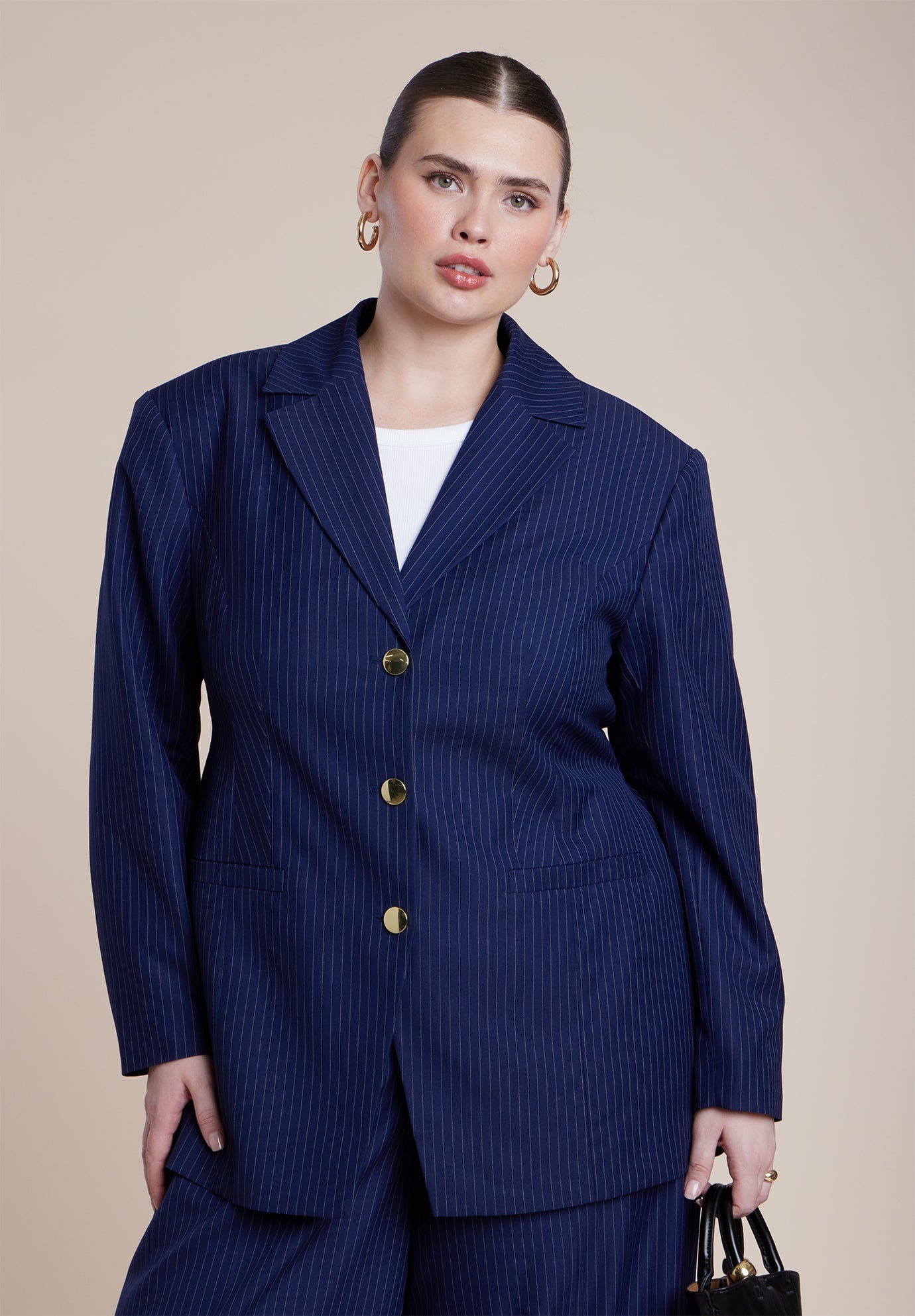 Nipped Waist Blazer with Back Adjuster