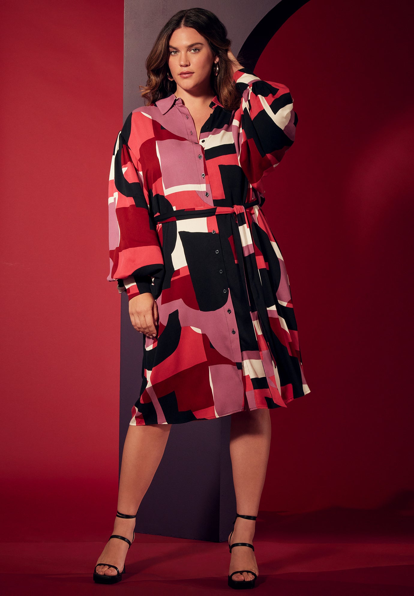 シェリエ flocky check long shirt dressの通販 by hana｜ラクマ