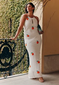 Conversational Crochet Dress