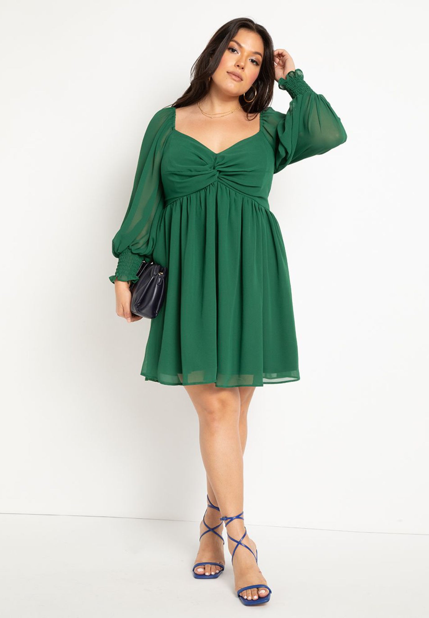 Twisted Bodice Mini Dress | Eloquii Twisted Bodice Mini Dress | Eloquii