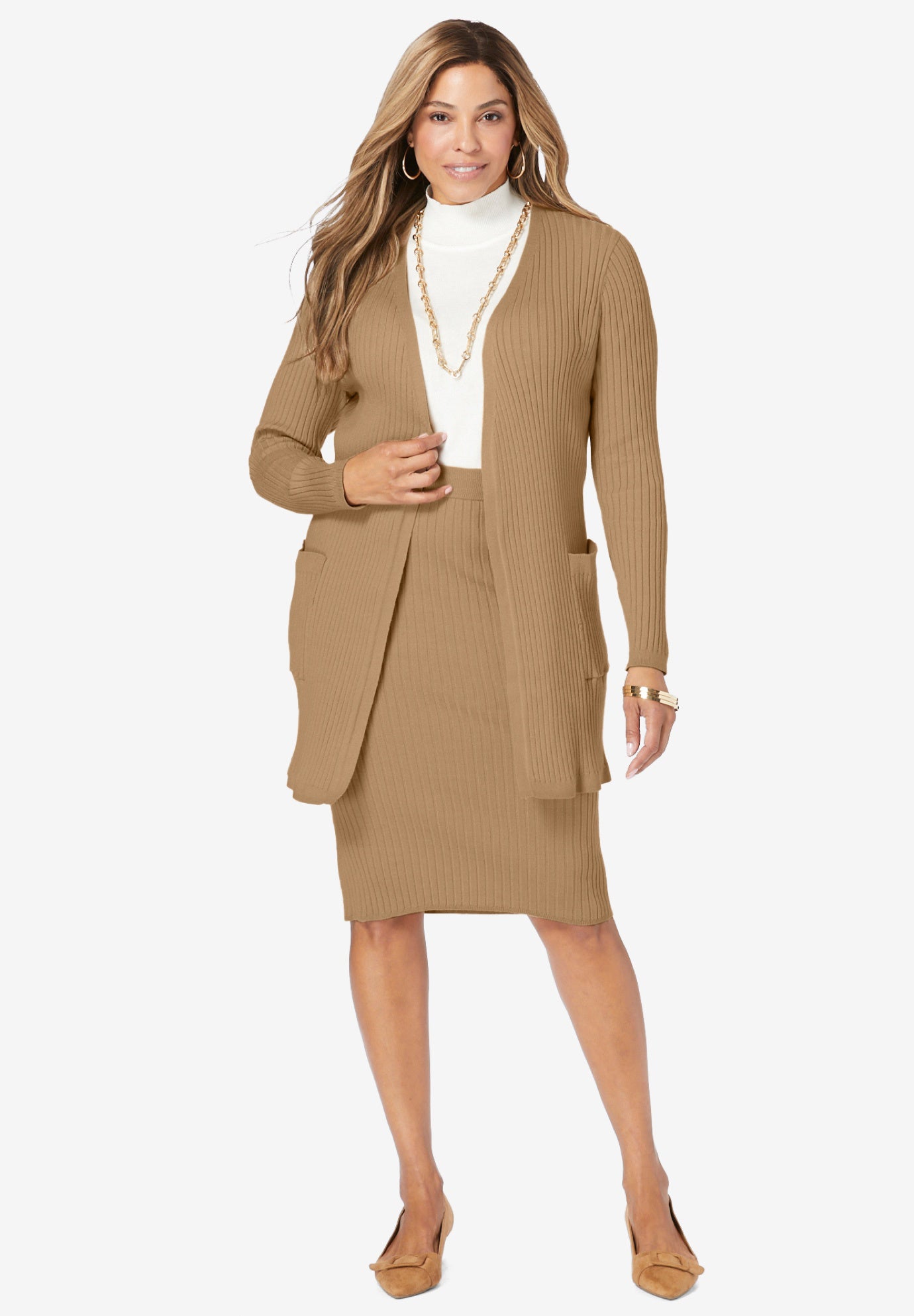 2 Piece Sweater Skirt Set