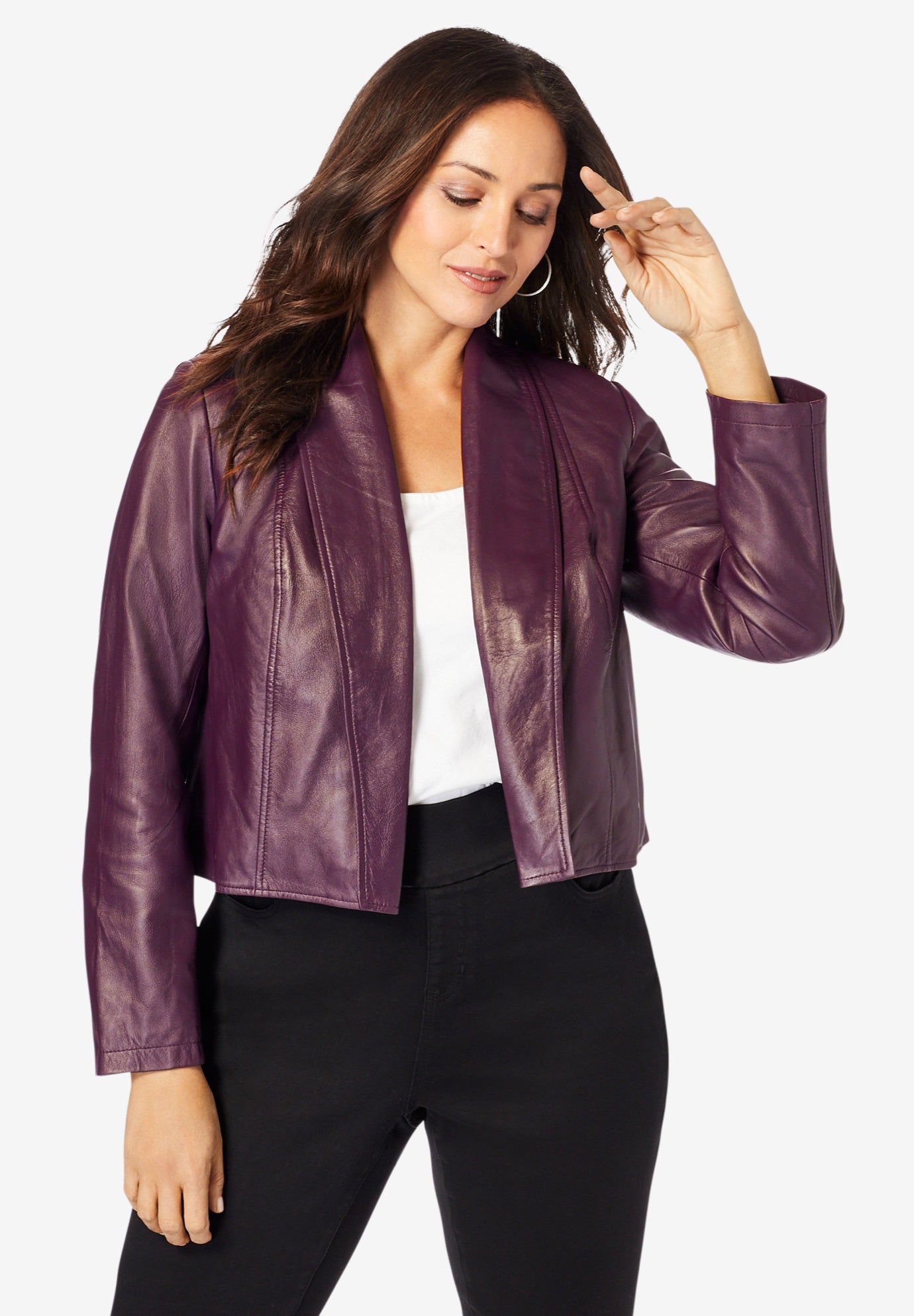 Leather Shrug Eloquii