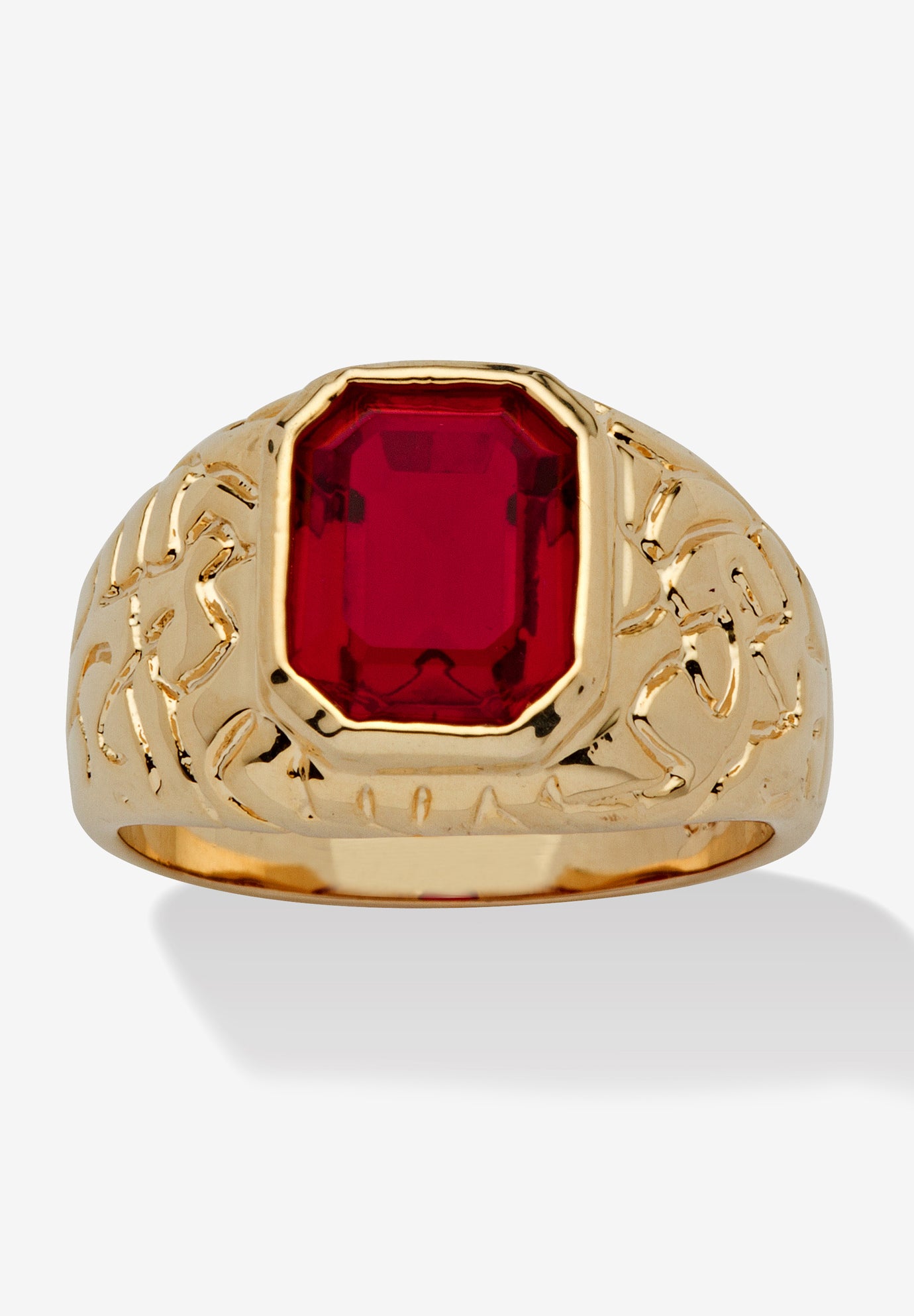Red ruby on sale pinky ring