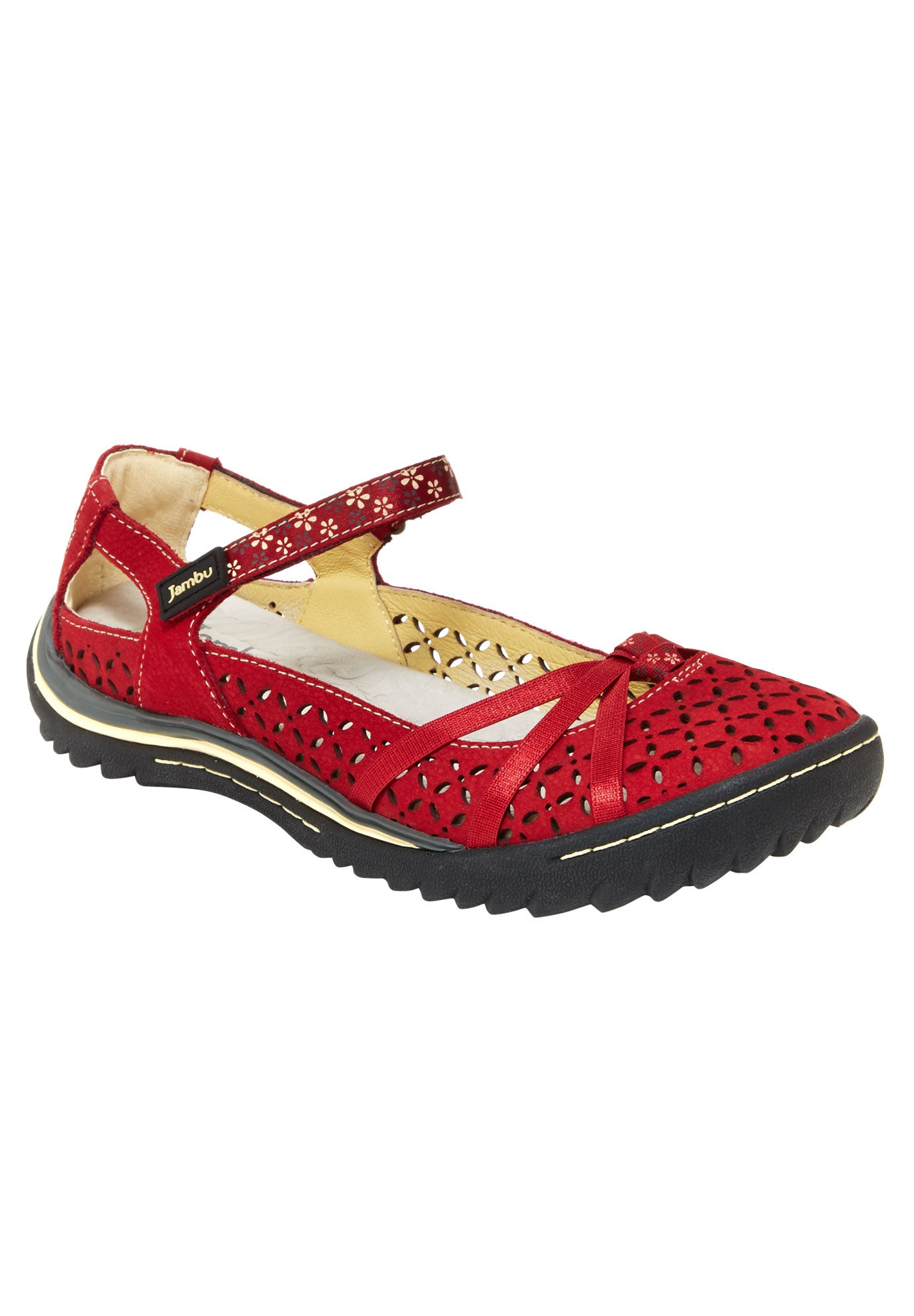 Cherry Blossom Mary Jane Flats by Jambu Eloquii