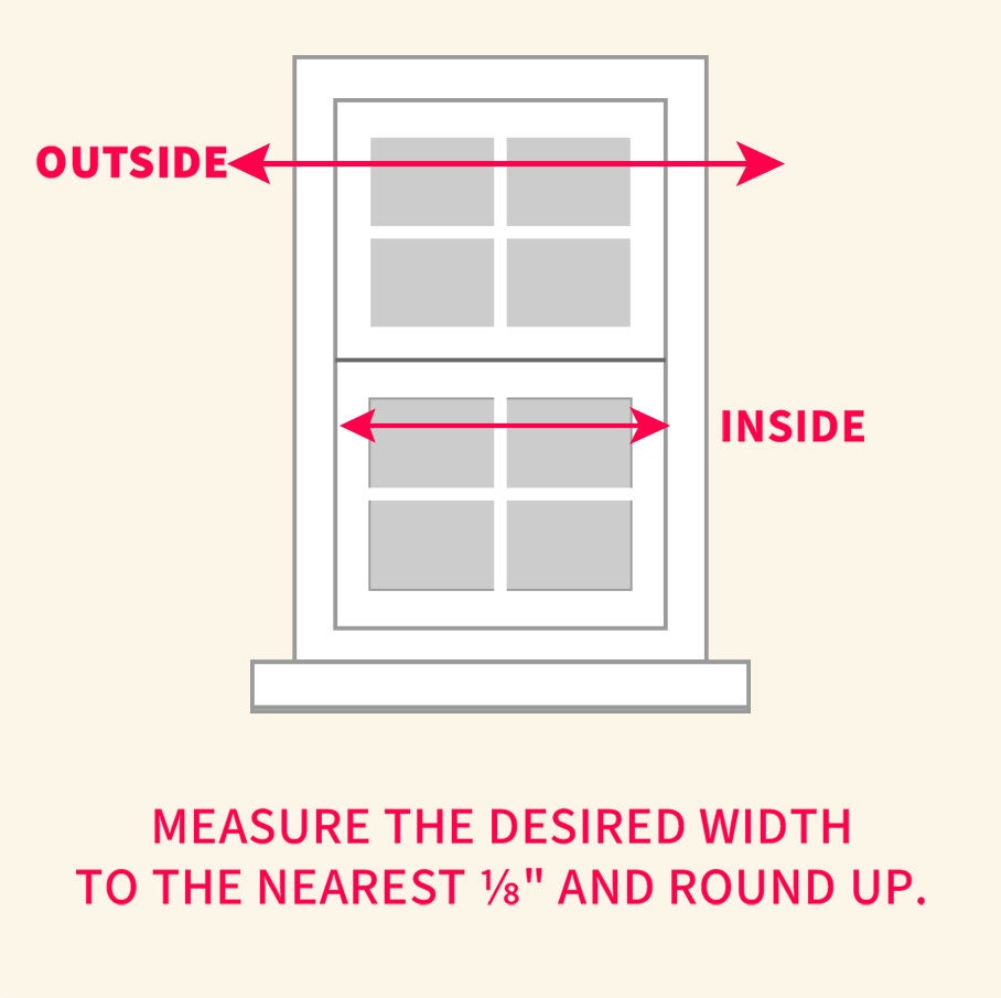 Measuring window width image
