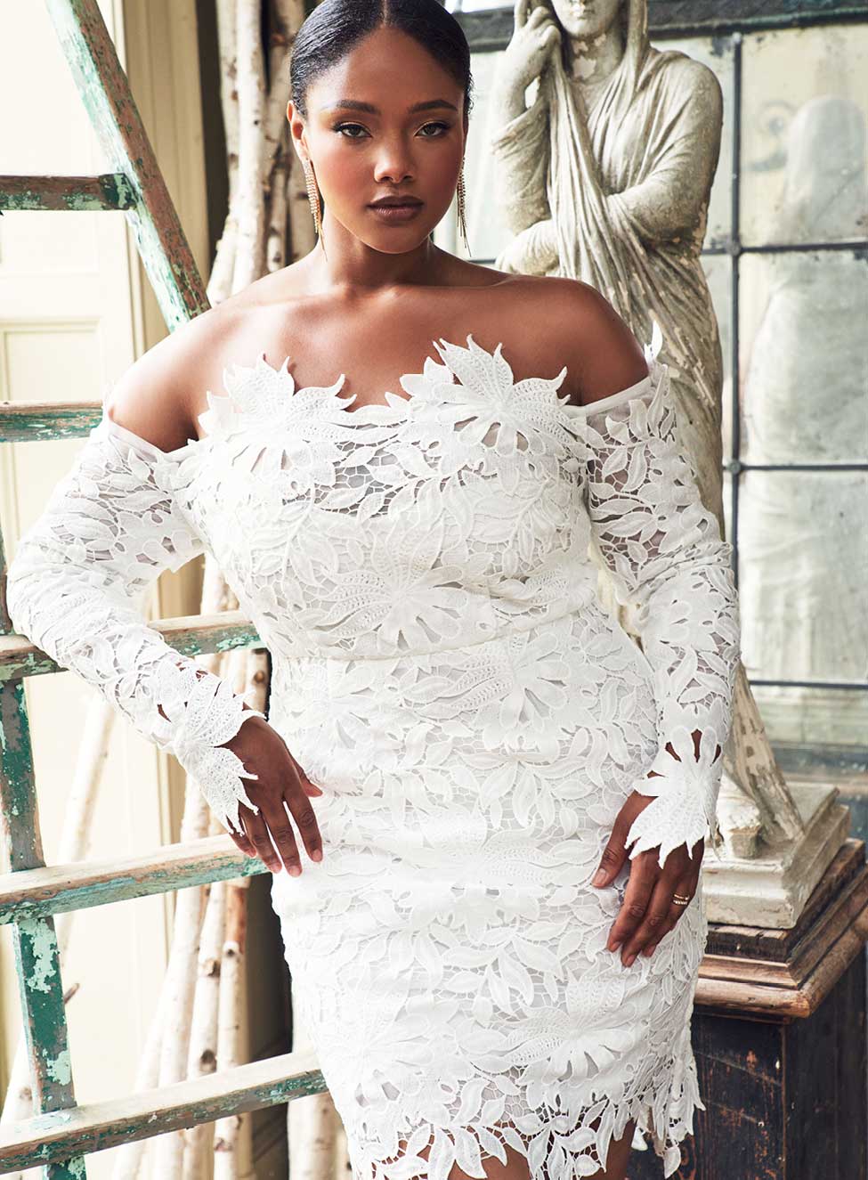 plus size short wedding dress