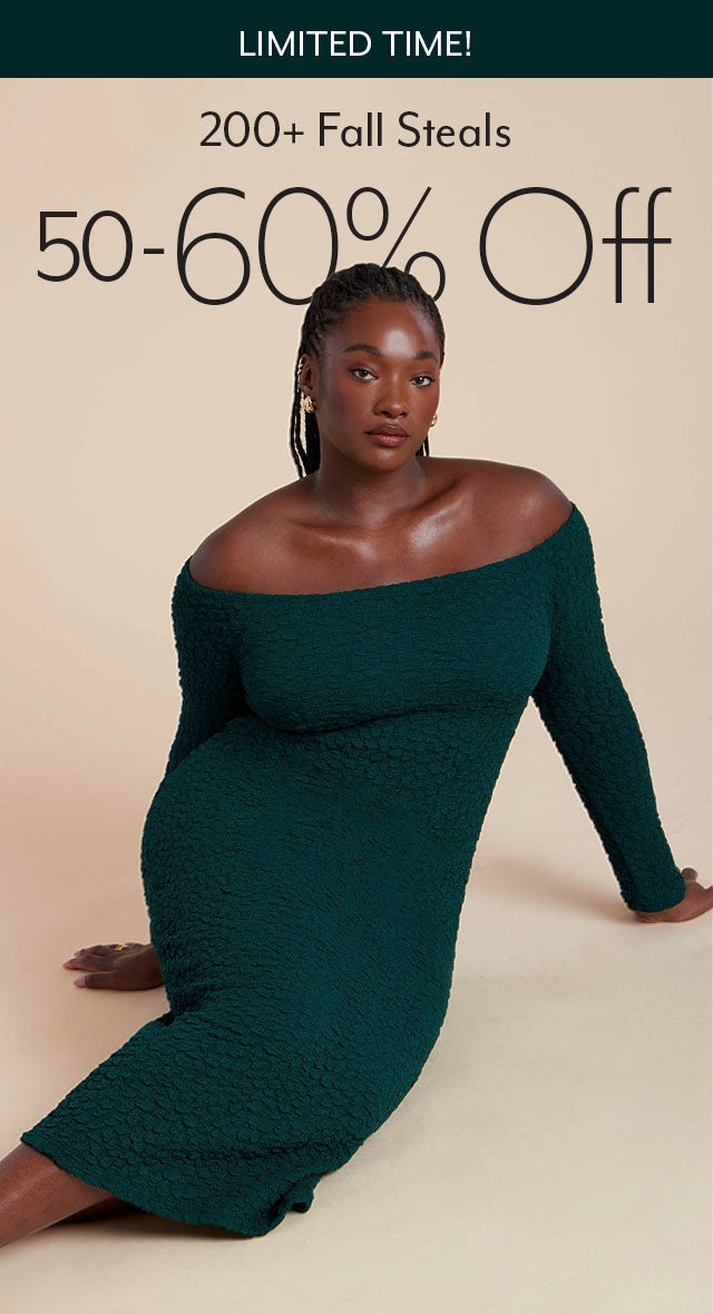 Limited Time: 50-60% Off 200+ Fall Steals